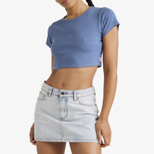Wholesale High Quality Fashion Streetwear Design Women's Cotton Board Shorts Breathable Stretchable <b>Denim</b> <b>Material</b> Distressed - Product Image 1