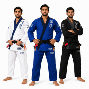 Kimono d'entraînement IBJJF en tissu doré pré-rétréci, léger, antibactérien, évacuant l'humidité, uniforme de Jiu-Jitsu brésilien, veste en coton - Product Image 1
