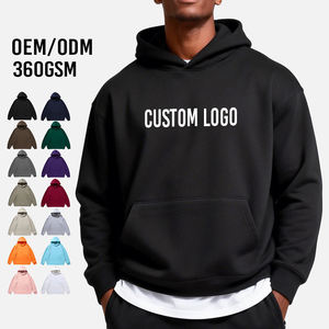 Sweat-shirt à capuche pour homme, 100% polyester, 450 g, poids lourd, surdimensionné, respirant, streetwear pour sports d'hiver - Product Image 4