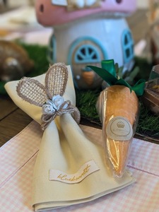 Bunny Ear Shape <b>Rattan</b> Napkin Ring Handwoven Cute <b>Table</b> Decor For Kids Party <b>Dining</b> Home Cafe Event And Celebration Styling - Product Image 4