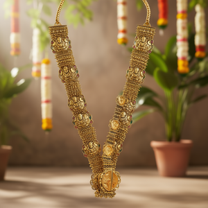 Fashion Layered Necklace-Lakshmi Jada <strong>Billa</strong> - Product Image 3
