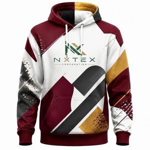 เสื้อฮู้ดพิมพ์ลายทั้งตัวแบบขายส่ง ลายสาดสี สตรีทแวร์ เสื้อสเวตเชิ้ตกราฟิก ยูนิเซ็กซ์ - Product Image 1
