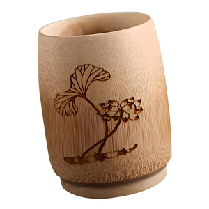 Taza de Té de Bambú Natural, Taza de Café, Taza de Vino, Taza de Viaje, Taza Artesanal para Beber, Taza de Regalo para Actividades al Aire Libre con Grabado de su Logotipo - Product Image 6