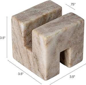 Support de livre de recettes en marbre, porte-recettes de cuisine, support de lecture réglable, présentoir de livres, durable, élégant, beige - Product Image 4