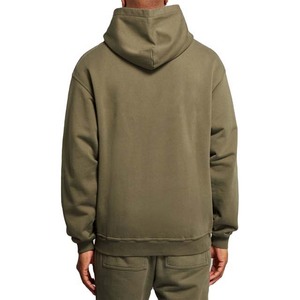 Sudadera con Capucha Personalizable para Hombre, de Algodón y Poliéster, Gruesa, con Forro Polar Térmico, Diseño Liso Teñido - Product Image 6