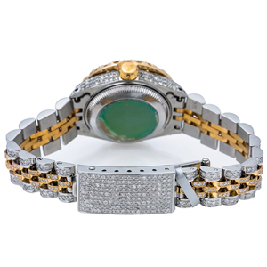 Reloj de Cuarzo de Acero Inoxidable con Diamantes Moissanite VVS, Estilo Hip Hop, con Esfera de Cristal y Correa de 20 mm - Product Image 4