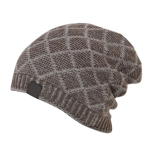 Gorro de Punto a Cuadros Unisex, 100% Acrílico, Gorro de Invierno de Estilo Casual para Adultos, Circunferencia de Cabeza de 56-58 cm - Product Image 5