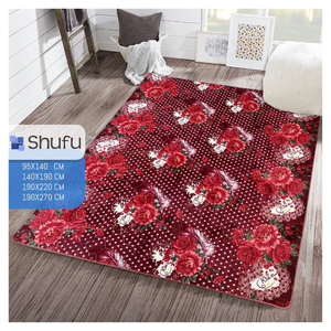 Shufu Alfombra en relieve suave de alta calidad Estilo moderno Cómodo Antialérgico Antideslizante Seguro para niños Patrón abstracto - Product Image 2