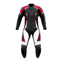 Jas Balap Motor Kulit Custom Print, Proteksi CE Level 2, Anti Angin, Lengan Panjang, Unisex, Semua Musim