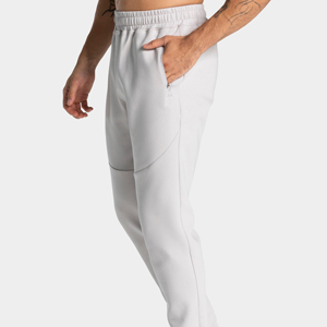 Pantalon de jogging cargo décontracté multi-poches personnalisé pour homme, en coton léger, avec taille élastique et patch en caoutchouc - Product Image 6