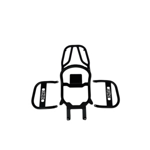 XSR Handle with Rack Attached to Bag <b>Frame</b> for Motorcycles - Product Image 1