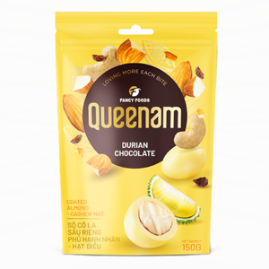 Hot Selling Wholesale Massive Dragee Chocolate Candy <b>Snack</b> HALAL Durian Chocolate Coated Almond Cashew Nuts 150G OEM/ODM Service - Product Image 1