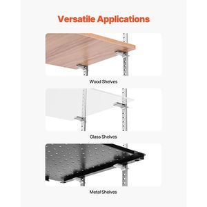 Confezione da 40 Clip Regolabili in Acciaio per Mensole, Compatibili con Scaffali in Metallo, Legno e Vetro - Connettori e Supporti per Mensole - Product Image 6