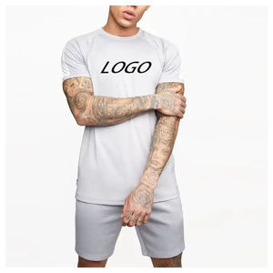 Camiseta Blanca de Manga Corta para Hombre con Logotipo Estampado en la Parte Delantera, Cuello Redondo, Estilo Casual, Algodón Jersey, Corte Regular - Product Image 1