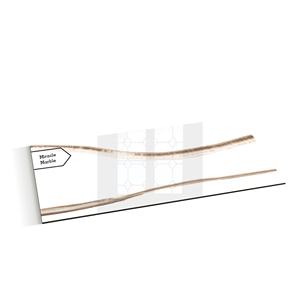 Azulejos de Porcelana Cerámica de Alto Brillo 60x120, Diseño Moderno Clásico con Ondas Marrones, para Decoración de Paredes Interiores, Color Blanco - Product Image 1