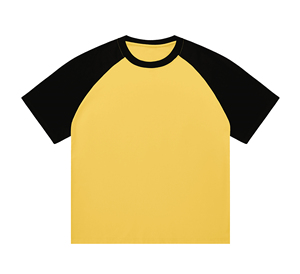 T-shirt personnalisé à col rond et manches raglan, coupe oversize pour homme, écologique, séchage rapide, respirant, manches courtes contrastées, blocs de couleur - Product Image 6