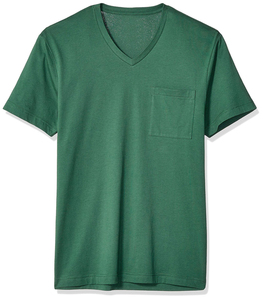 T-shirts pour hommes à col en V, en coton, décontractés, pour l'été, t-shirts unis à col en V pour hommes, en coton doux, style basique, t-shirts slim fit à col en V pour hommes - Product Image 5