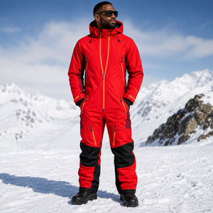 Combinaison de ski une pièce haut de gamme pour homme, imperméable, professionnelle, pour snowboard et sports d'hiver, équipement de ski haut de gamme - Product Image 3