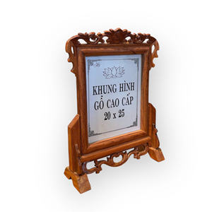 Tam Viet A212 Durable Fragrant Wood Picture <b>Frame</b> Minimalist Design Tabletop Vertical Rectangle Orientation 20x25cm - Product Image 4