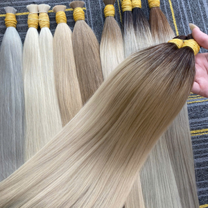 ผมต่อ RUSA แท้จากเวียดนาม สีบลอนด์อ่อนฟอกสี ปลายผมหนาเต็มเส้น น้ำหนัก 100 กรัม คุณภาพแบบ Super Double Drawn - Product Image 5