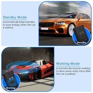 Confezione da 2 Repellenti Ultrasonici per Roditori da Sottocofano con Luce Stroboscopica per Interni, Strumento per il Controllo dei Roditori e la Pulizia dell'Auto con 3 Potenze - Product Image 5