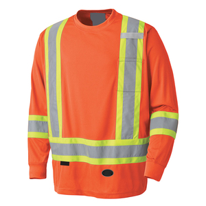New Custom Made O-Neck Hi Vis Work Wear T-Shirts Men's High Visibility Short Sleeve Reflective Safety Breathable Customized - Product Image 3