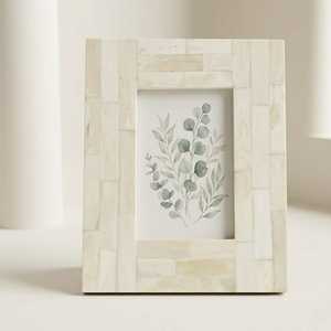 Cadre mural de luxe en MDF avec incrustation d'os et mosaïque de nacre, design poli fait main - Product Image 6