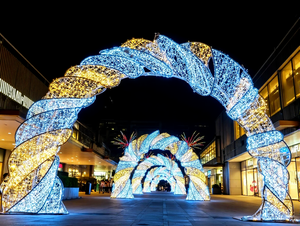 Büyük ölçekli açık yürüyüş sokak alışveriş merkezi sokak özel dekoratif tatil ışıkları sokak lambası - Product Image 3