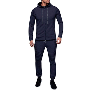 Pantalones Deportivos Personalizados de Poliéster de Alta Calidad para Hombre, Sudaderas con Cremallera, Ropa Deportiva, Trajes Deportivos Personalizados de Corte Ajustado - Product Image 2