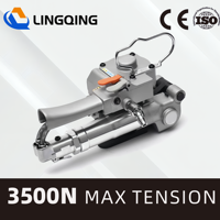 Outil de cerclage pneumatique A25 |   Machine à cerclage pneumatique PP PET pour l'emballage de palettes, applications en entrepôt et industrielles