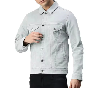 Chaquetas Vaqueras Clásicas de Corte Ajustado para Hombre, Fabricante Pakistaní, Chaqueta Vaquera de Larga Duración, Chaquetas de Mezclilla de Manga Larga - Product Image 1
