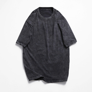 Camiseta 100% Algodón con Lavado Ácido para Hombre y Mujer, Tallas Grandes, Transpirable, con Impresión de Logotipo Personalizable, Hecha en Vietnam, Gran Venta - Product Image 6