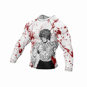 Custom Logo Printing Breathable Quick Dry Eco-Friendly Rash Guards Latest Design Men's Sports Wear Solid Color <b>Long</b> <b>Sleeves</b> - Product Image 3