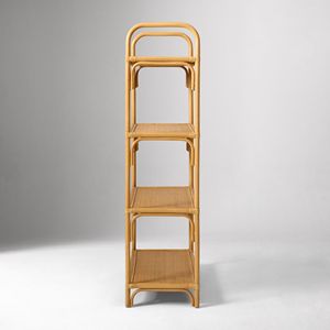 Rattan Kids <b>Shelf</b> Four Tier Storage Rack Natural Finish Sustainable Kids Room <b>Organizer</b> Wholesale Bulk Supplier Furniture - Product Image 5