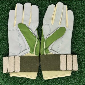 Gants de sécurité imperméables à doigts entiers en polyester/coton, noirs avec bordure vert menthe, fermeture auto-agrippante, unisexe, décontractés - Product Image 3