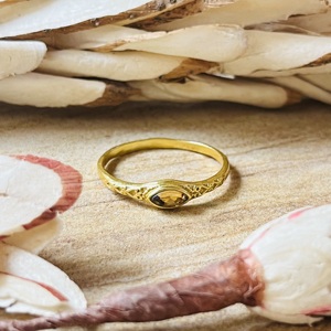 Latest Design <b>Citrine</b> <b>Ring</b> Dainty Floral Bands Boho Brass <b>Rings</b> Womens 18k Gold Plated Antique Pattern Jewelry Wholesale/OEM/ODM - Product Image 1