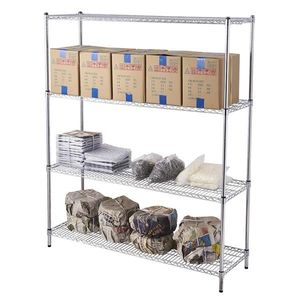 Scaffalatura a 4 Ripiani Regolabile in Filo Metallico, Soluzione di Stoccaggio di Alta Qualità - Product Image 4