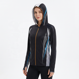 Chaqueta de Pesca con Capucha Unisex para Adultos, UPF 50, Impermeable, Anti-UV, Camuflaje, Impresión por Transferencia Térmica Frontal, Estampado Geométrico, Cremallera Completa - Product Image 6