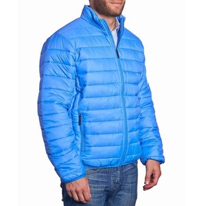 Veste matelassée unisexe personnalisée, 100% nylon, col montant, design patchwork, imperméable et coupe-vent - Product Image 4