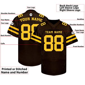 Fabricant de maillots de football américain en gros – Polyester, maille, logo personnalisé, patch brodé, tenues d'équipe durables, commandes en gros - Product Image 2