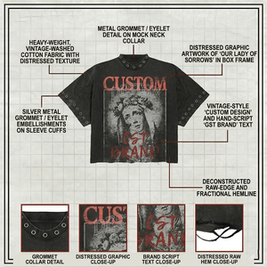 Custom Design Brand Oversized Short Sleeve T-Shirt <b>Men</b> Street Style O-Neck Back Logo Printed Cotton Woven - Product Image 5