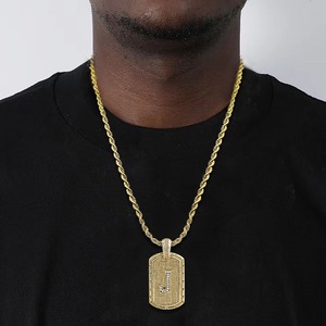 Nuevo y Moderno Colgante Cuadrado Grande de Hip Hop para Hombre, con Circonitas, Estilo Iced Out - Product Image 4