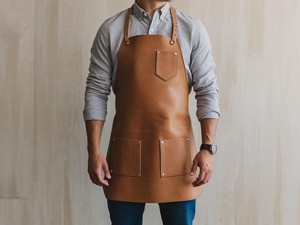 Thick Cow Split Leather <b>Work</b> <b>Apron</b> for Gardening Construction Workshop Heavy Duty Smell Proof Multi-Purpose Safety Gear - Product Image 4