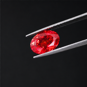 Pendentif en diamant solitaire de 3,23 CT/PC de forme ovale, couleur rouge vif fantaisie, clarté VVS2, cultivé en laboratoire, certifié IGI, pour la fabrication de bijoux - Product Image 4
