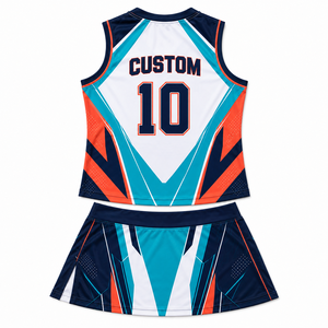 Ensemble de maillots de pickleball personnalisés pour femmes adultes, 100% polyester, imprimé sur le devant, sans manches, robe de sport, uniforme d'équipe, athlétique - Product Image 5