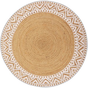Alfombra Tejida a Mano de Yute Natural, Ecológica, Lavable, Gruesa, para Sala de Estar, Dormitorio, Decoración del Hogar - Product Image 4