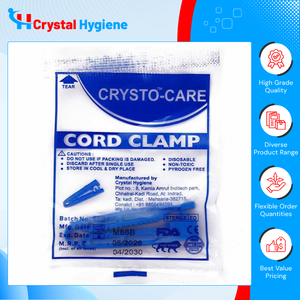 Fournisseur en gros de pinces à cordon ombilical stériles à double emboîtement de qualité médicale supérieure, origine Inde - Product Image 6