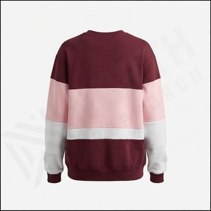 High Quality Fleece Cotton Oversized Drop Shoulder Pullover Sweatshirt Women Hoodies Custom <b>Cropped</b> Crewneck Sweatshirt Women - Product Image 3