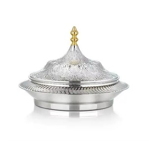 Optimum Quality Engraved Pattern Stainless Steel Round Casserole Pot With Lid Polished Classic Design Durable - Product Image 6