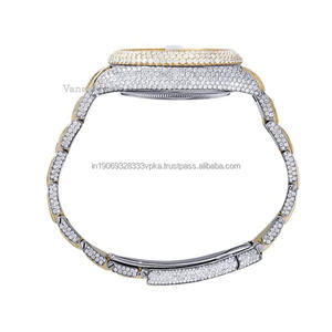 Reloj de Pulsera de Lujo para Hombre de Alta Calidad, 41 mm, Analógico, Acero Inoxidable, Cristal, Resistente al Agua 100 Bar, con Diamante Moissanita Exclusivo - Product Image 4